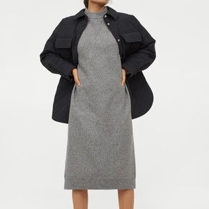 Grey Melange Knit Dress